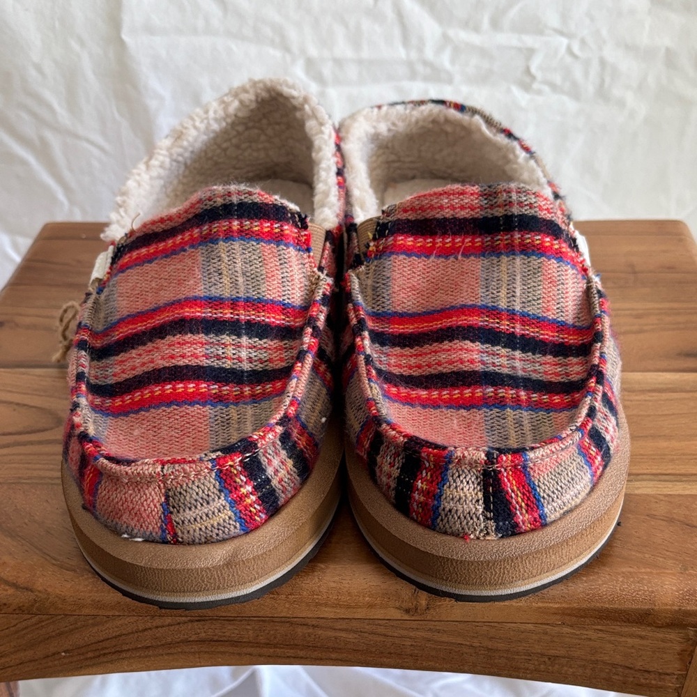 Sanuk Cozy Plaid Shoes